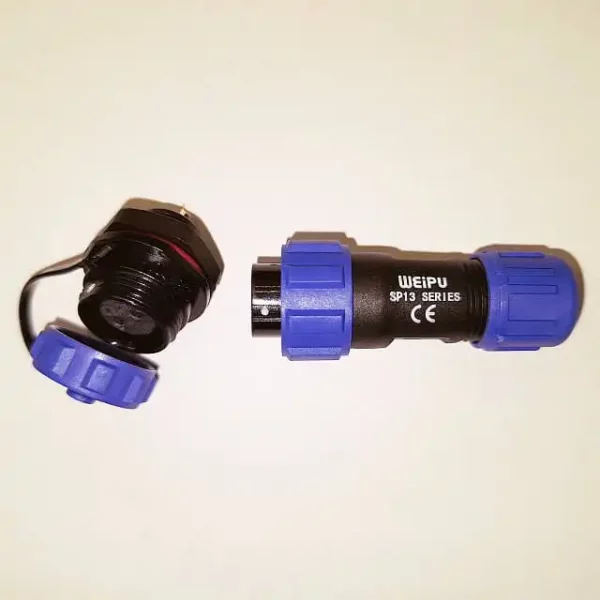 کانکتور واترپروف 2 پین WEIPU سری SP13؛ SP1310/P2 و SP1312/S2 (تصویر 1)