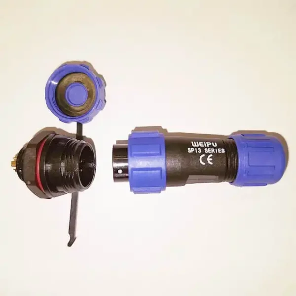 کانکتور واترپروف 4 پین WEIPU سری SP13؛ SP1310/P4 و SP1312/S4 (تصویر 1)