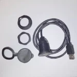 بدنه رزوه‌دار و مهره قفل‌کننده کانکتور USB مادگی Flush Mount
