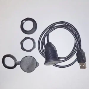 بدنه رزوه‌دار و مهره قفل‌کننده کانکتور USB مادگی Flush Mount