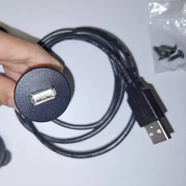 کابل رابط یکپارچه متصل به پشت کانکتور USB مادگی فلاش مانت (تصویر 1)